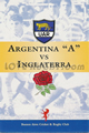 Argentina A v England 1997 rugby  Programme